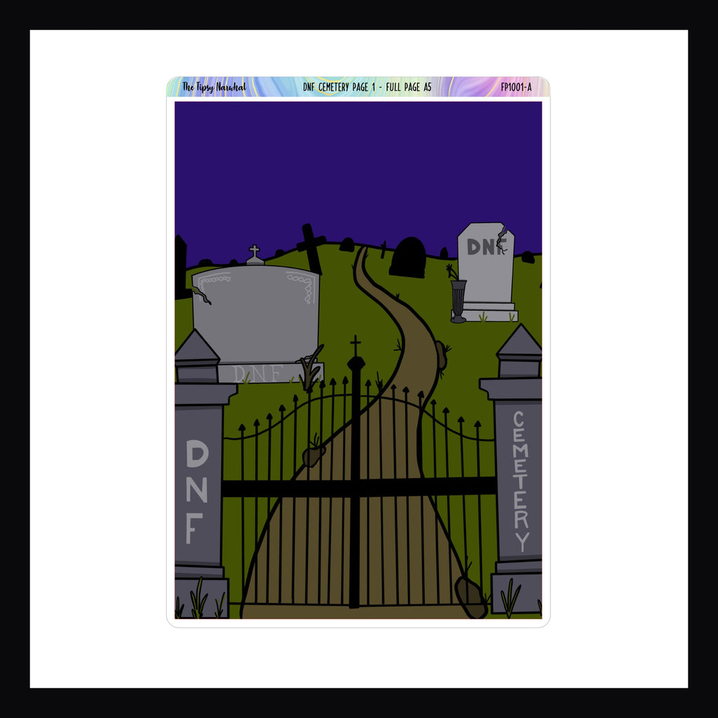 DNF Cemetery Full Page Sticker