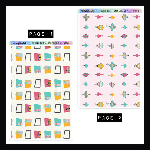 A MCM Christmas Full Page Stickers