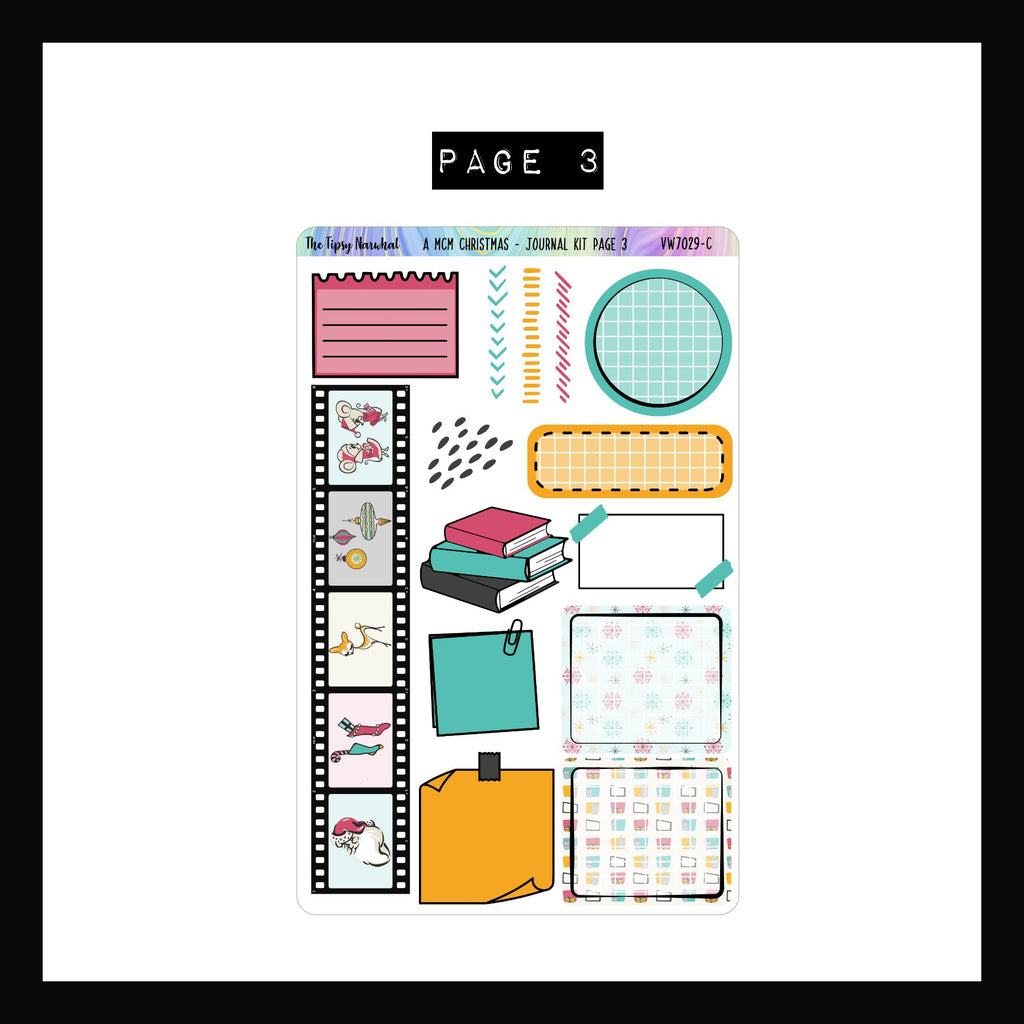 A MCM Christmas Journal Sticker Kit