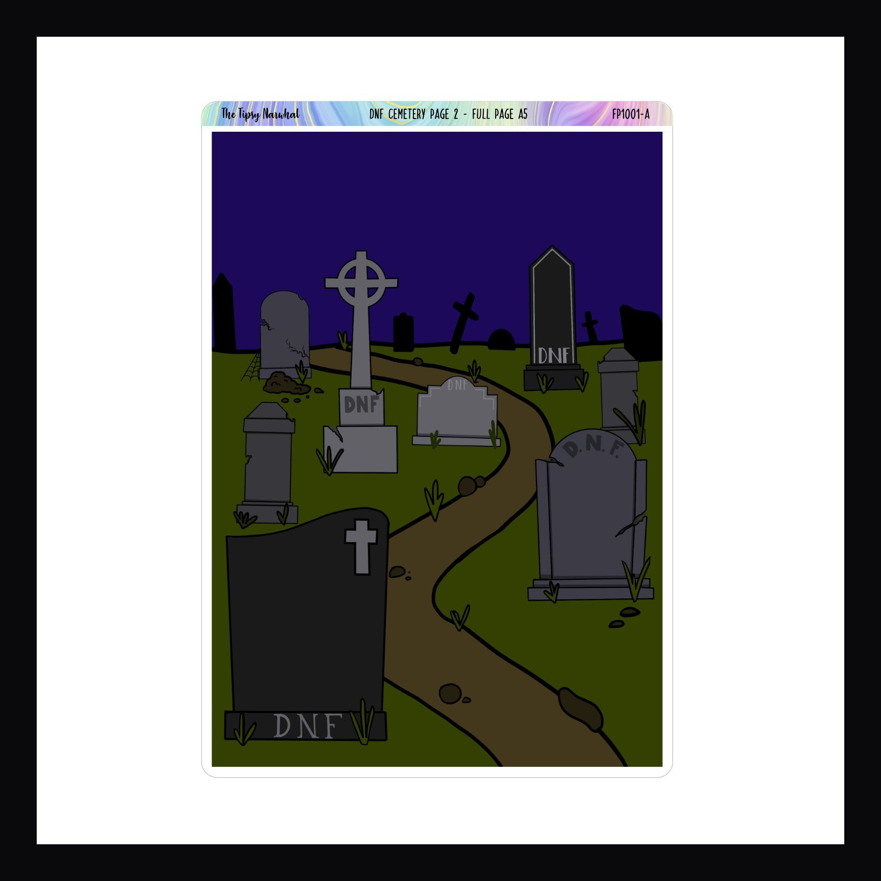 DNF Cemetery Full Page Sticker