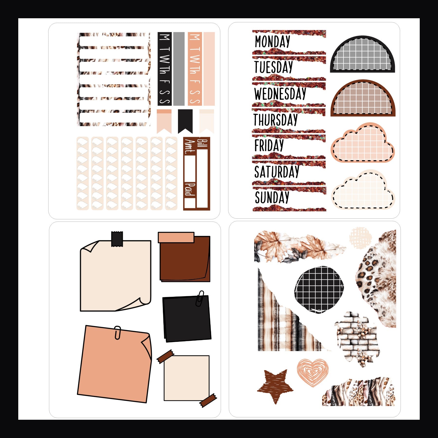 Mini Sticker Book - Urban Autumn