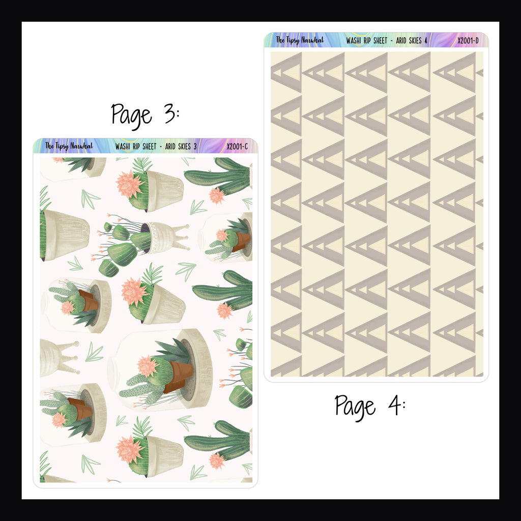 Arid Skies Washi Rip Sheet