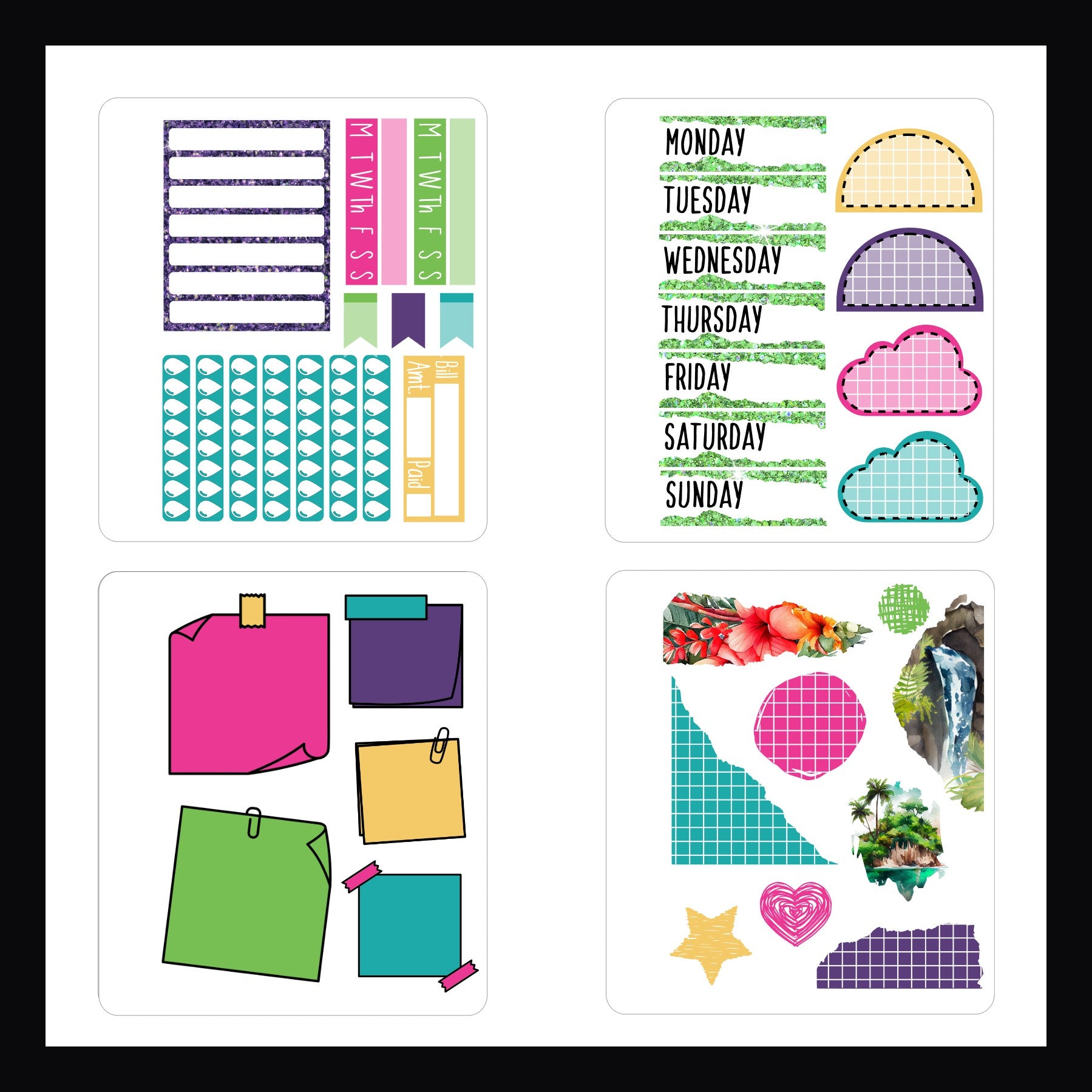 Mini Sticker Book - Tropical Escape