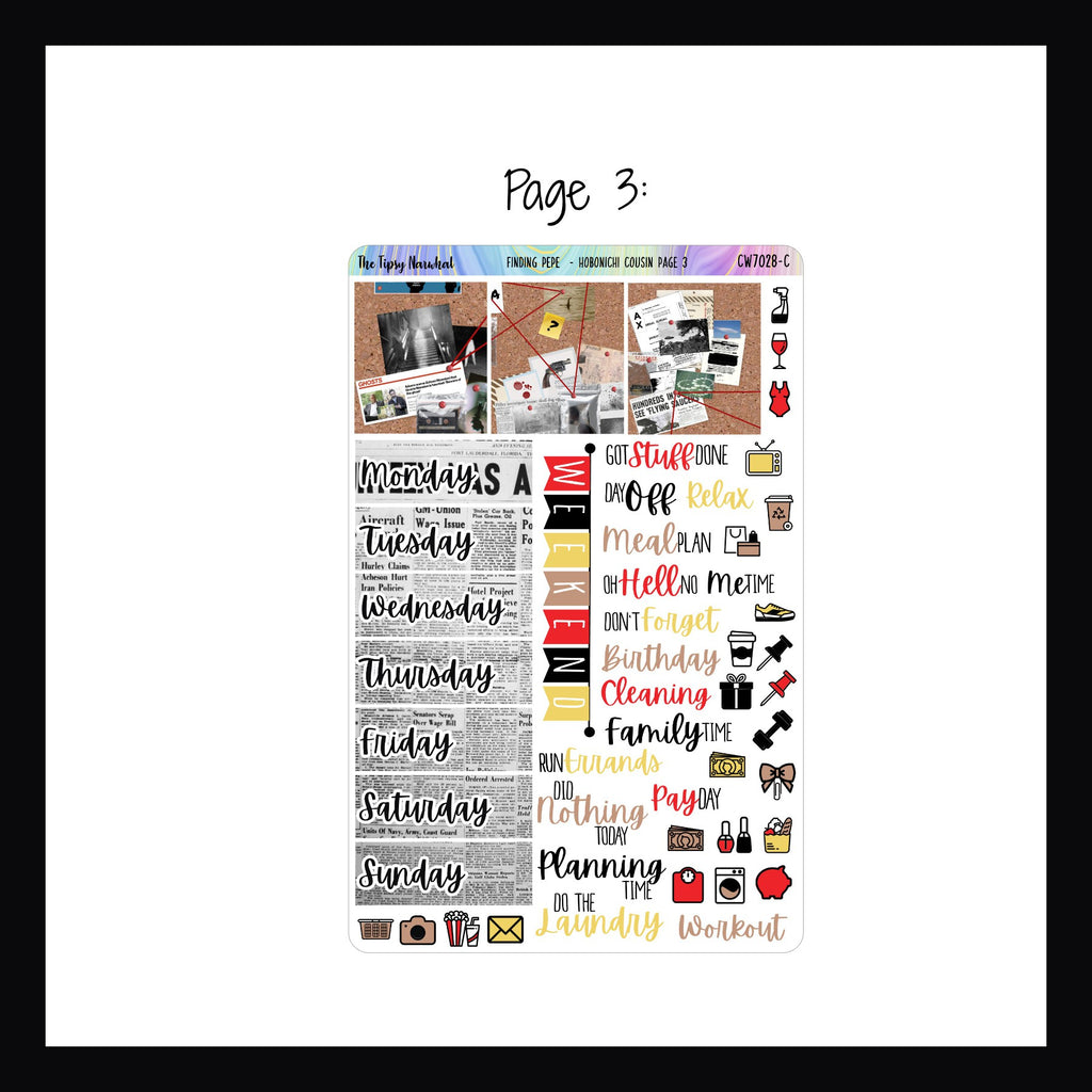 Finding Pepe Printable Hobonichi Cousin Kit