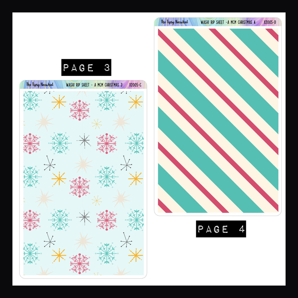 A MCM Christmas Full Page Stickers