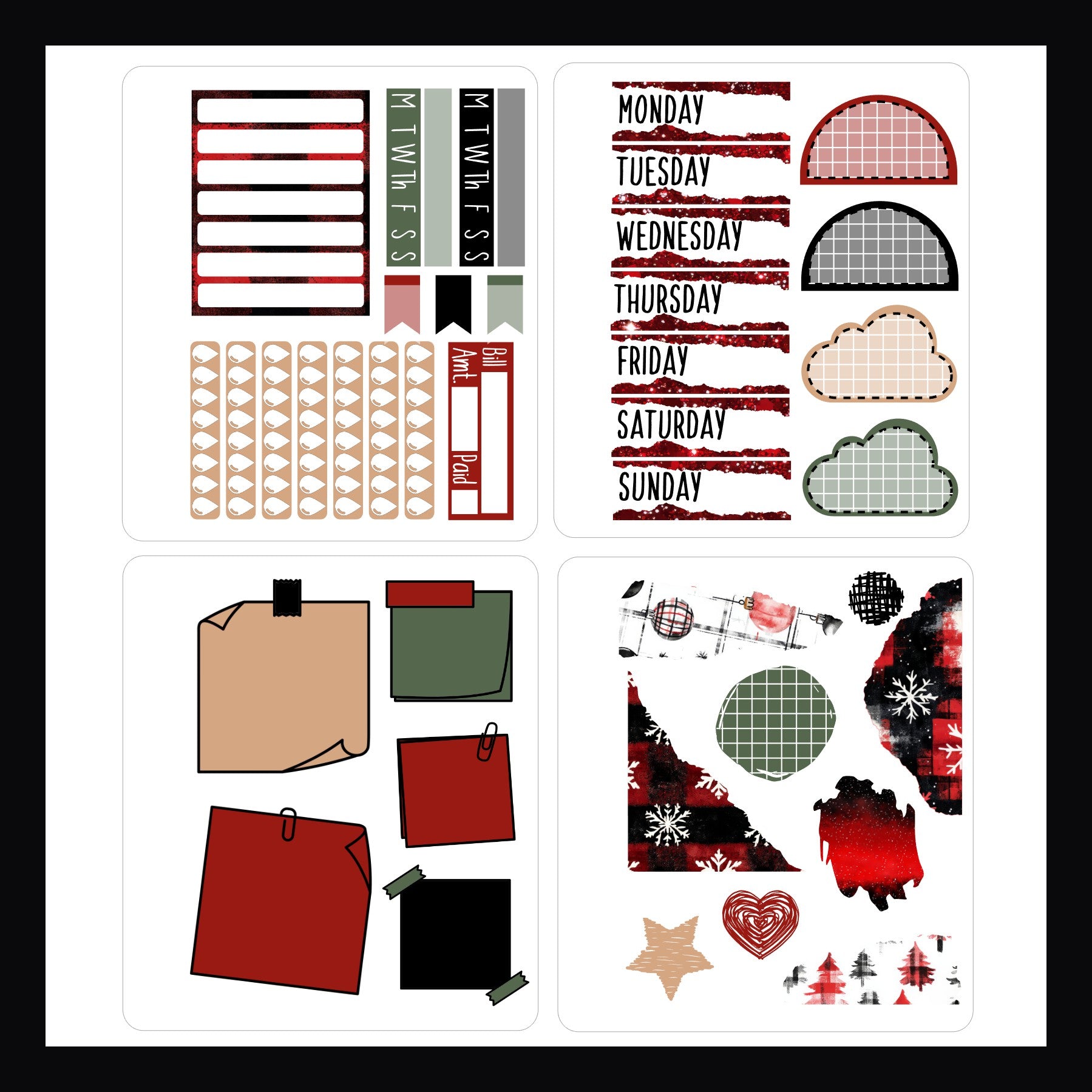 Mini Sticker Book - Cozy Cabin Christmas