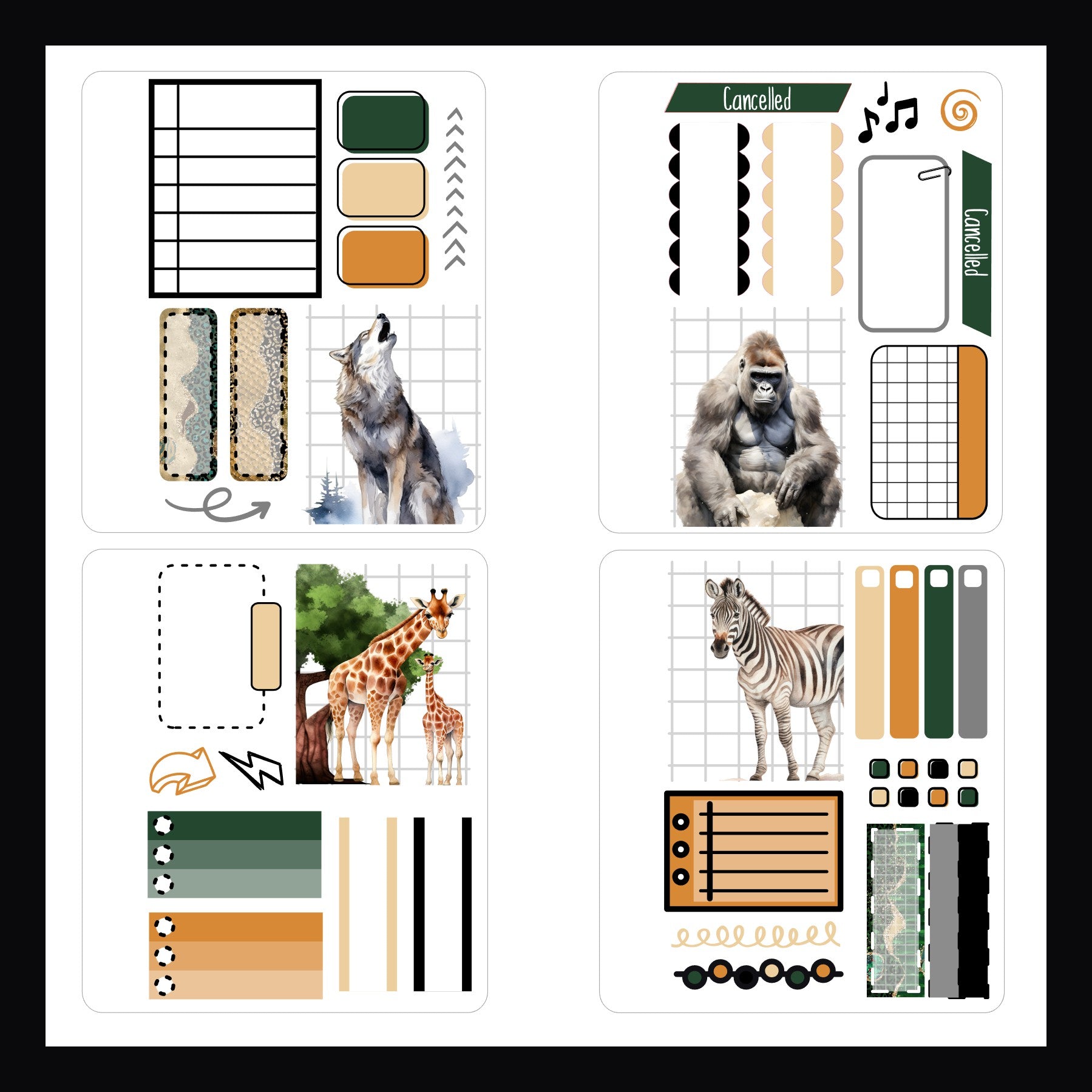 Mini Sticker Book - Into The Wild