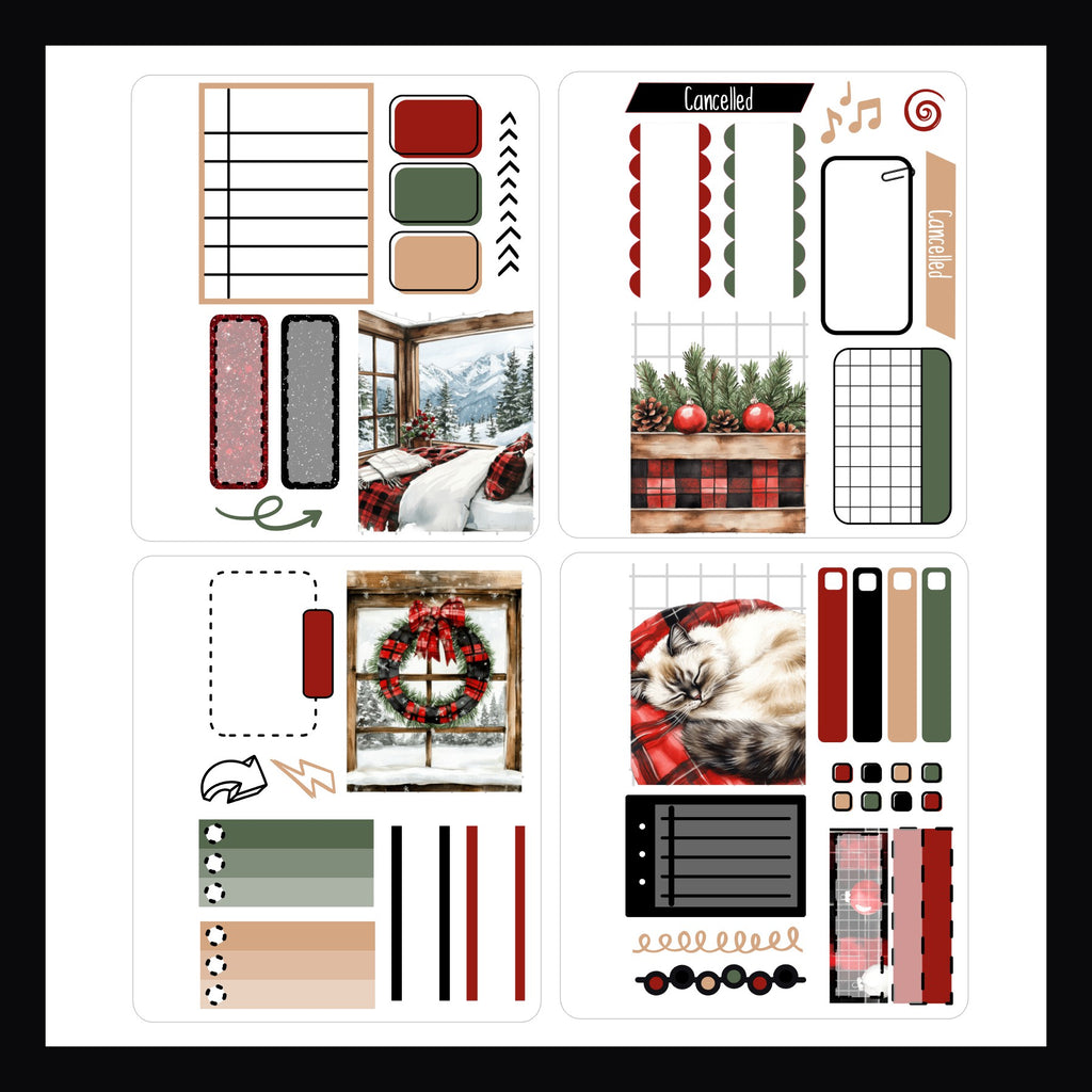 Mini Sticker Book - Cozy Cabin Christmas