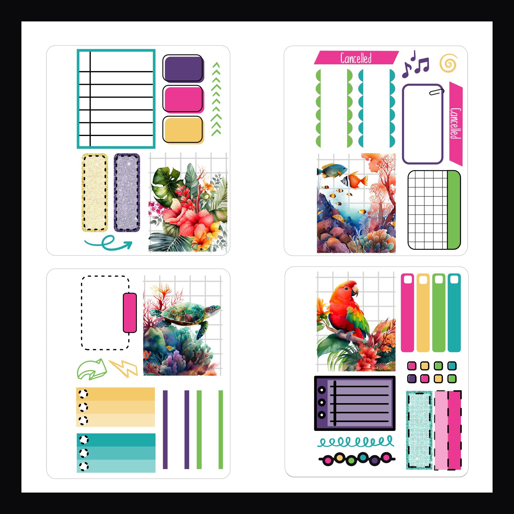 Mini Sticker Book - Tropical Escape