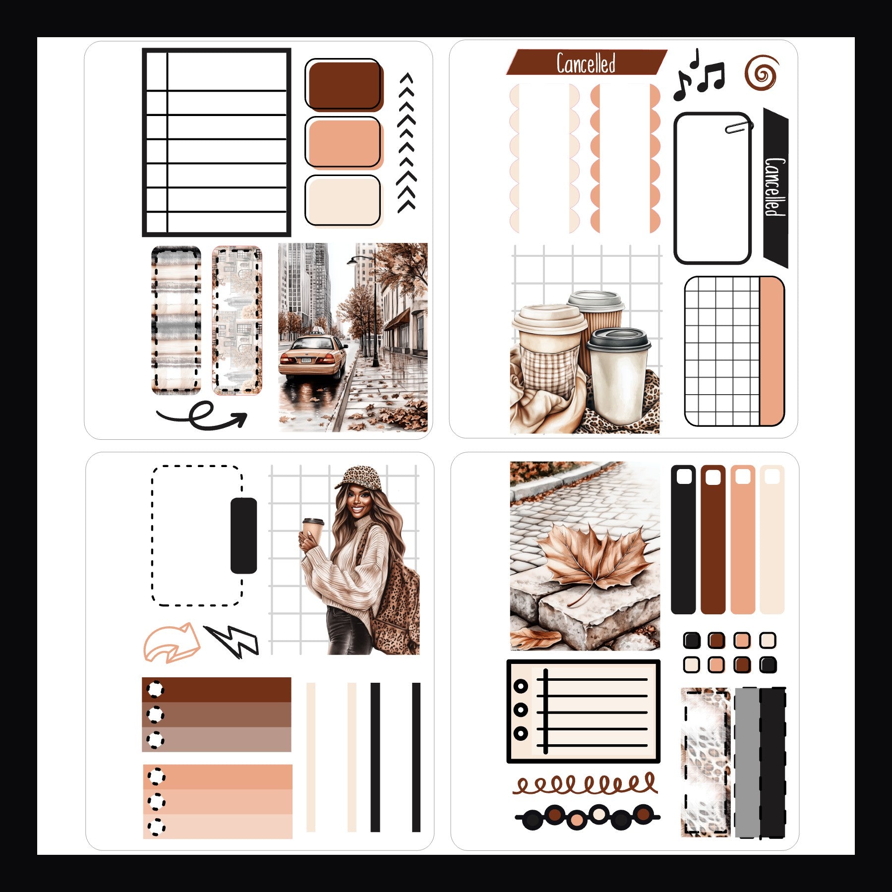Mini Sticker Book - Urban Autumn