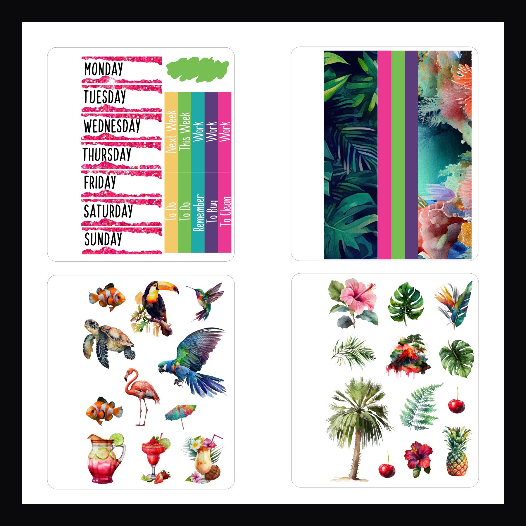 Mini Sticker Book - Tropical Escape