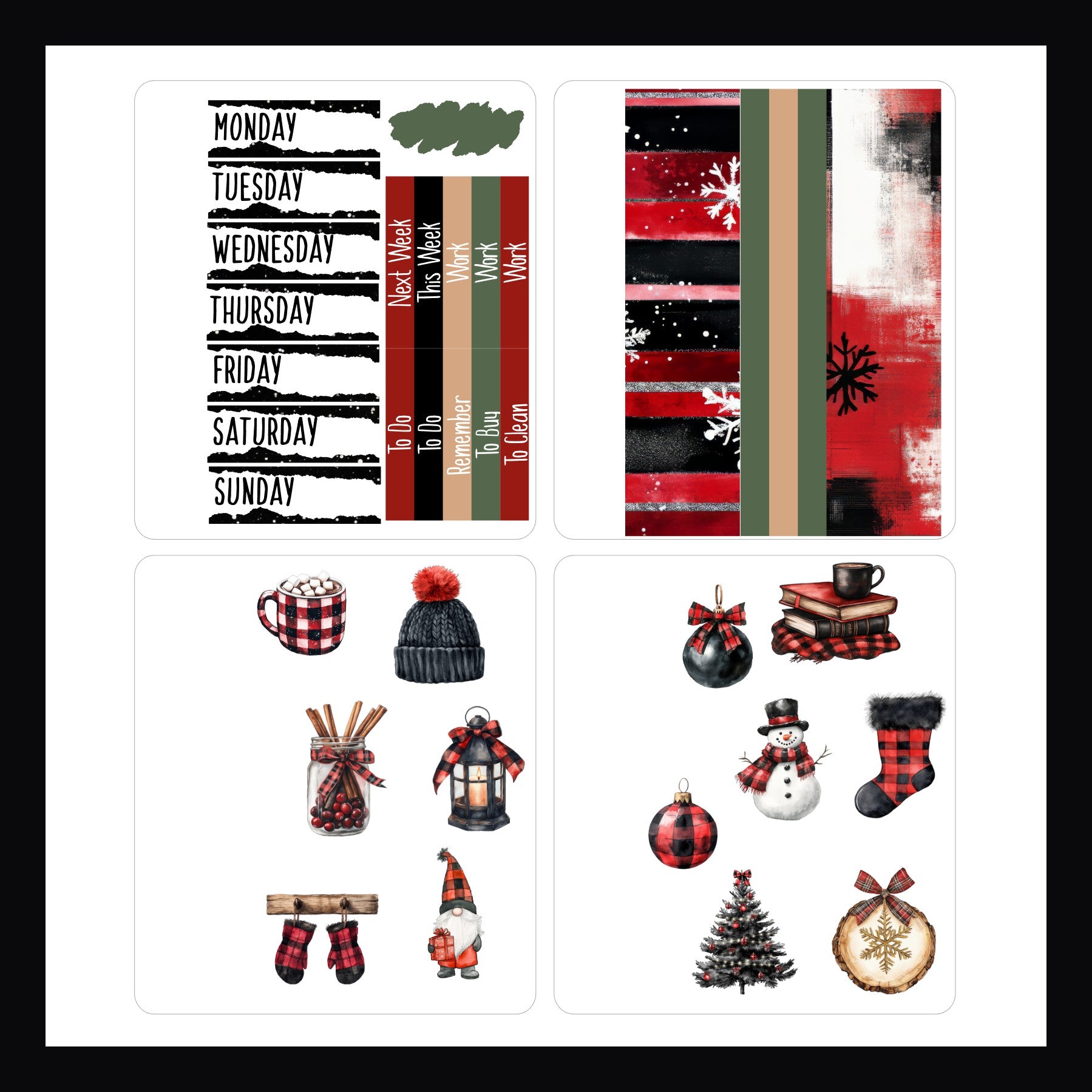 Mini Sticker Book - Cozy Cabin Christmas