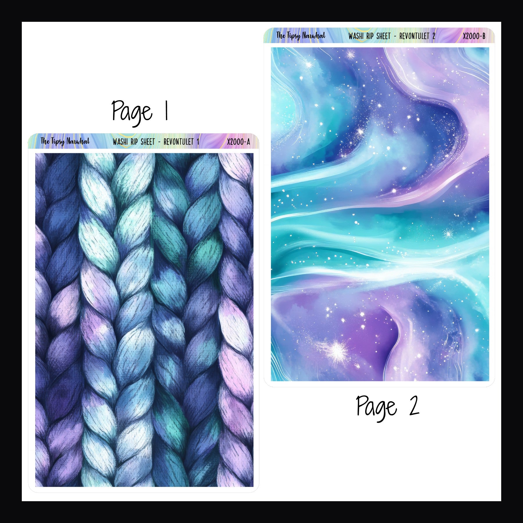 Revontulet Washi Rip Sheet