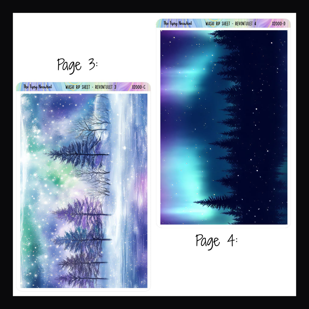 Revontulet Washi Rip Sheet