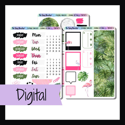 Digital Flocking Fabulous Journal Kit