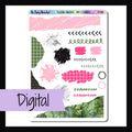 Digital Flocking Fabulous Rips & Scribbles Sheet