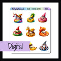 Digital Floating Gnomes Decor Sheet