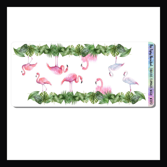 Fabulous Flamingos Washi Sheet