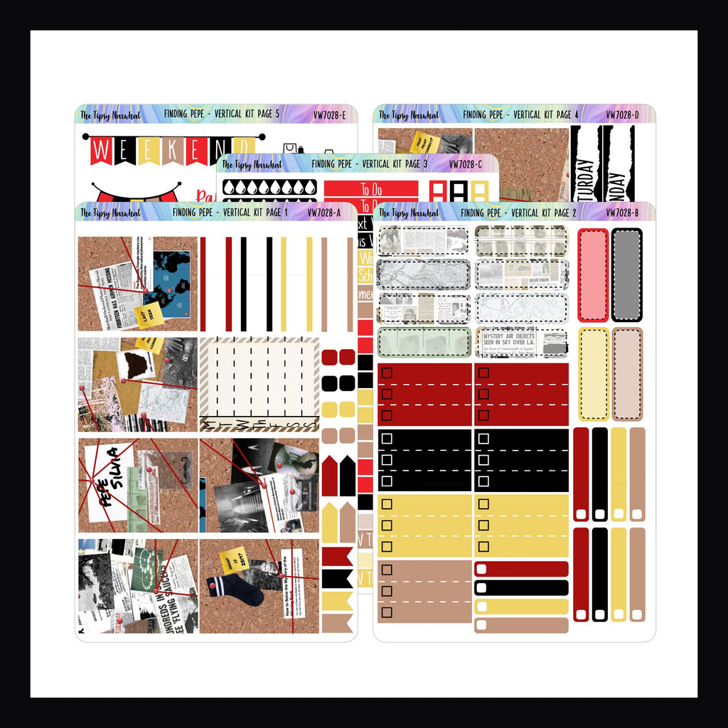 Finding Pepe Vertical Weekly Sticker Kit