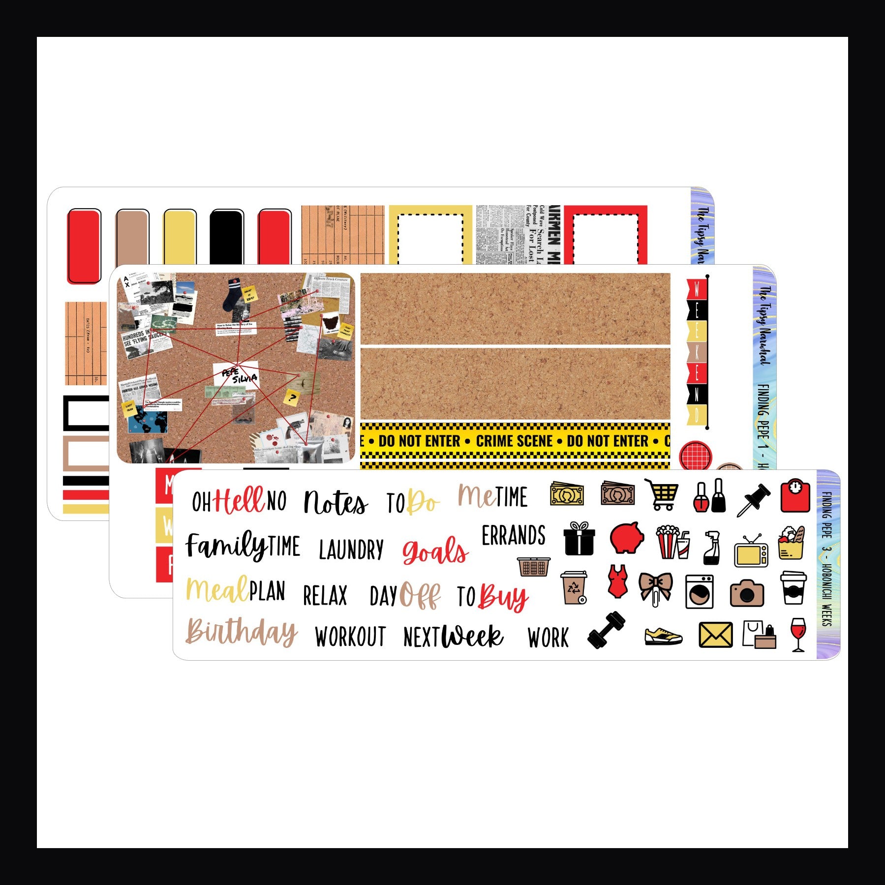 Finding Pepe Hobonichi Weeks Sticker Kit