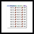 Mini Icon Sheets Football features several small format stickers to track your football practices and games.