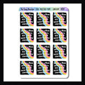 Foul Mouthed Mom Sarcasm & Quotes sheet is a collection of 12 colorful stickers featuring the quote "Having a Mom with a dirty ass mouth builds fucking character"