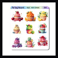 Fruity Cupcakes Decor Sheet