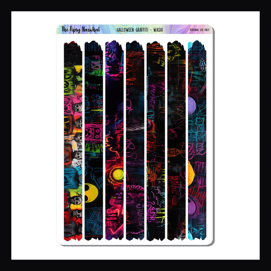 Halloween Graffiti Washi Sheet