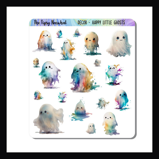 Happy Little Ghosts Decor Sheet