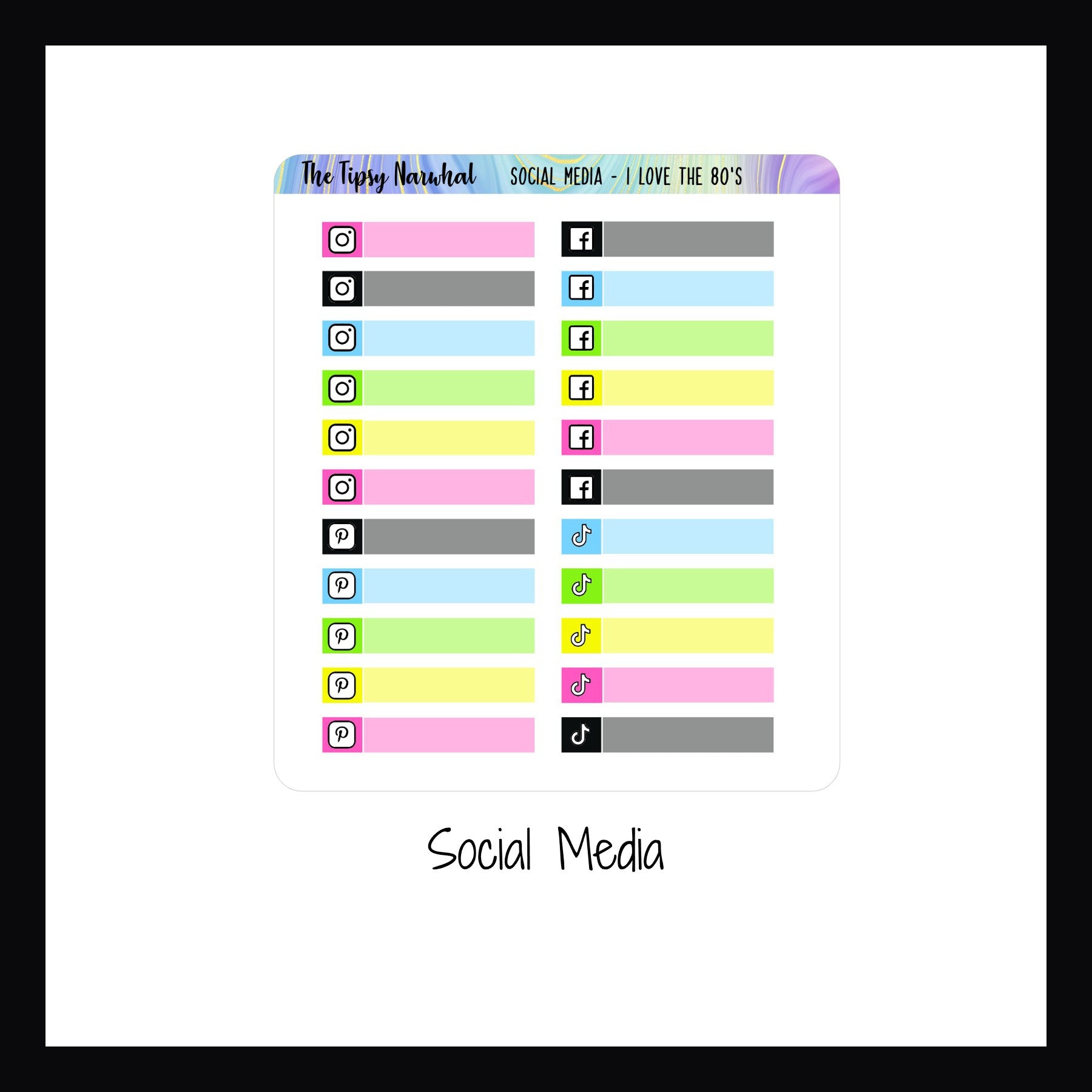 I Love the 80's Kit Matching Functionals