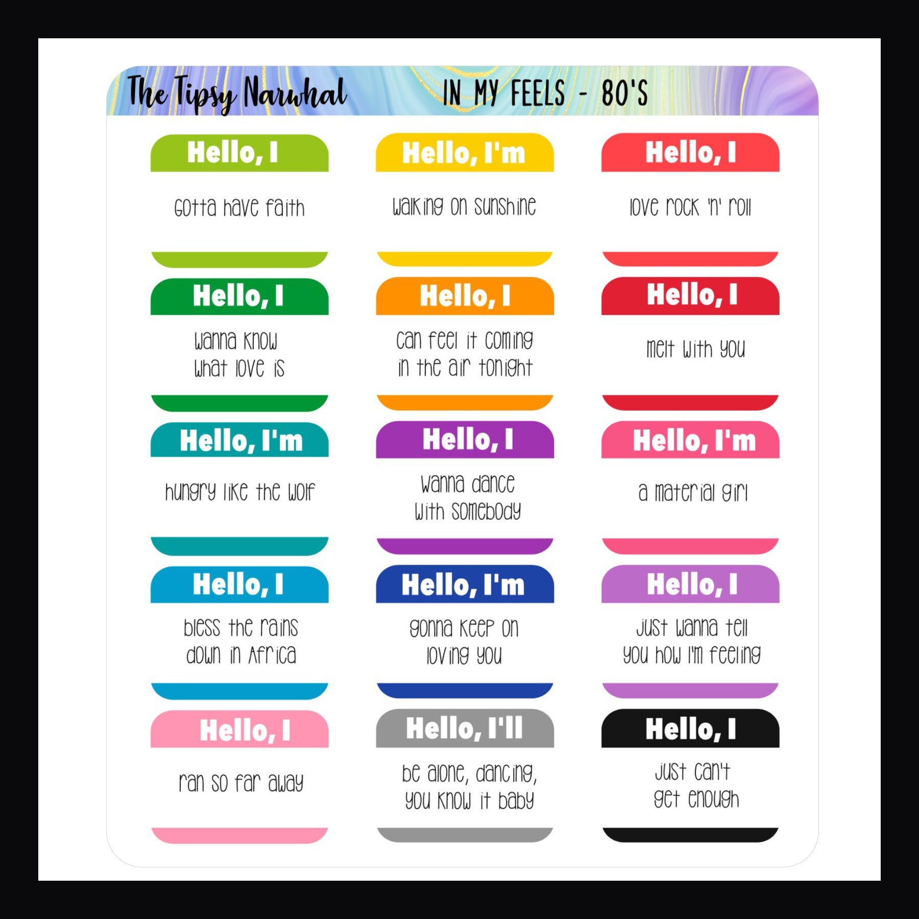 In My Feels: Music Edition