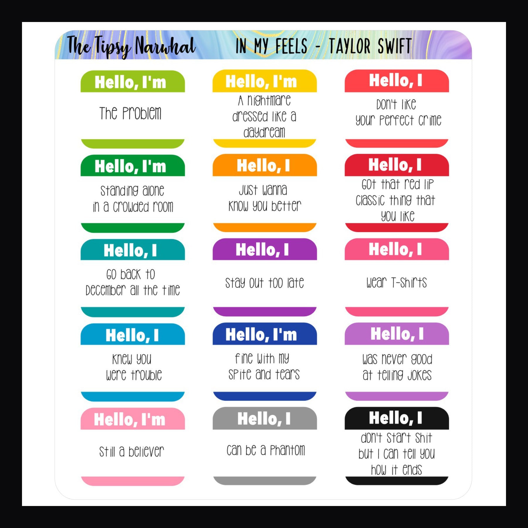 In My Feels: Music Edition