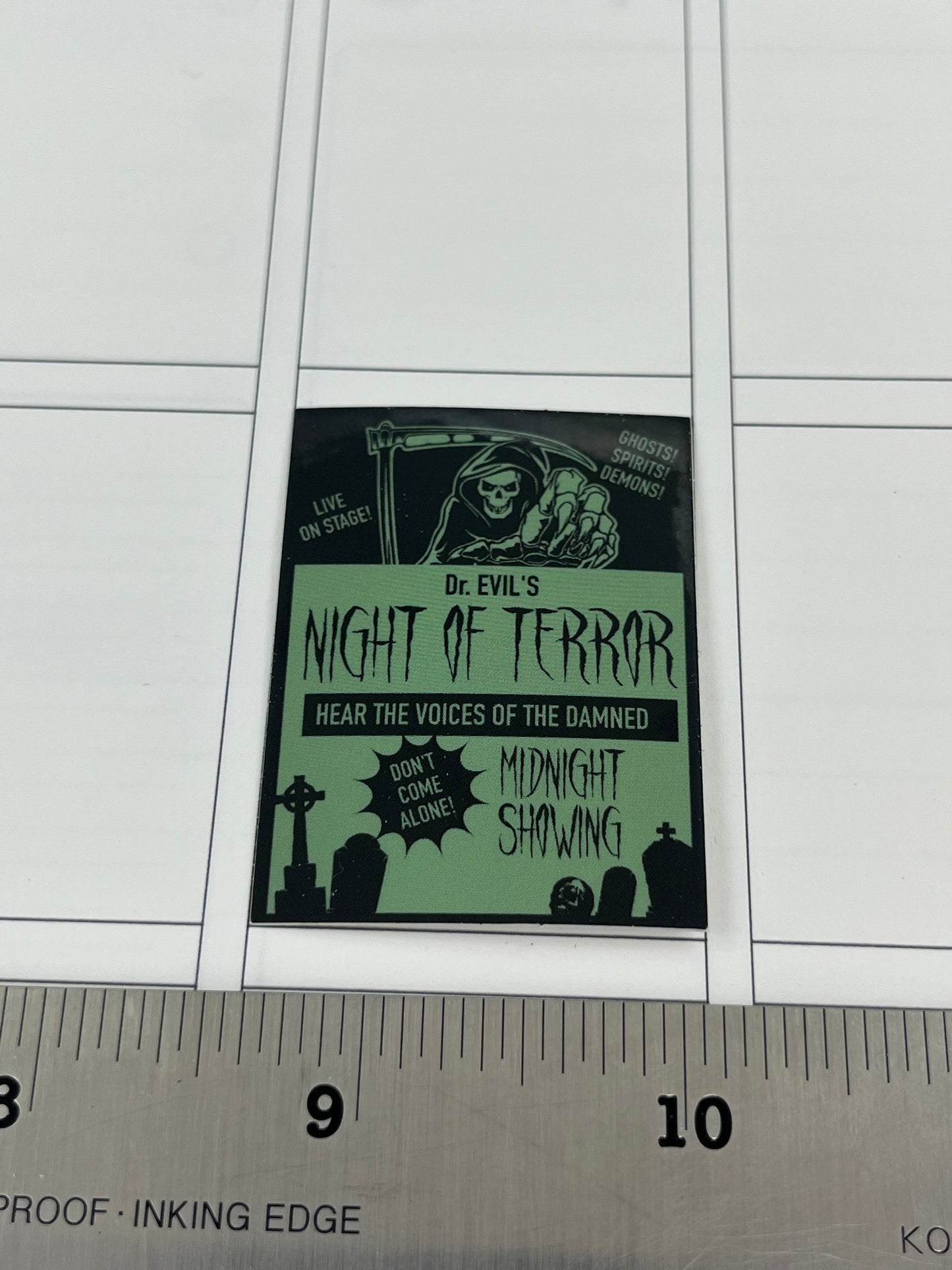 Spookshow Poster Vinyl Stickers