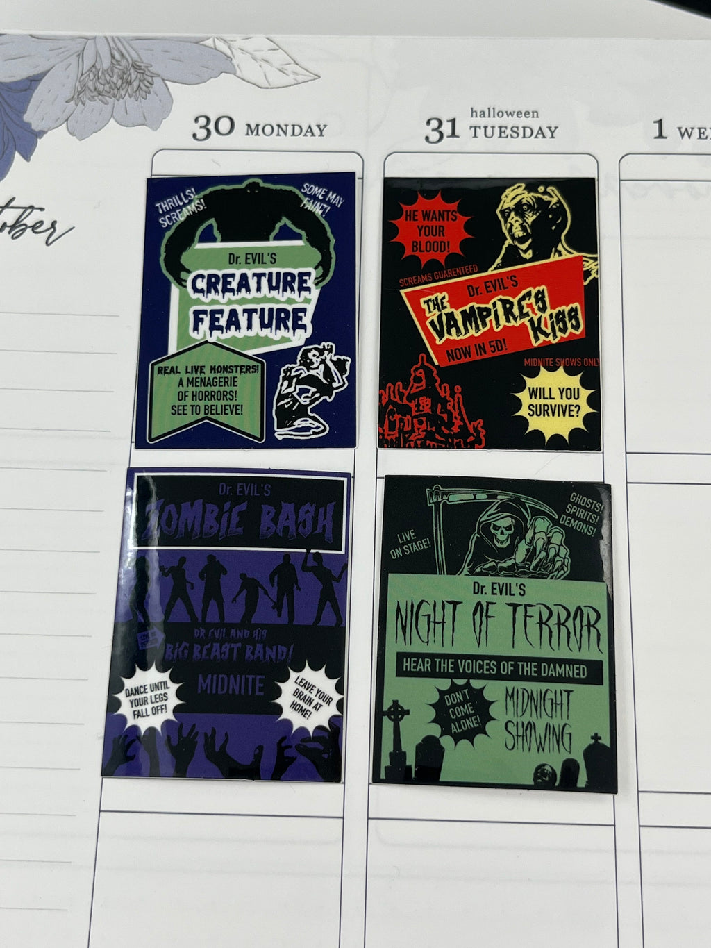 Spookshow Poster Vinyl Stickers