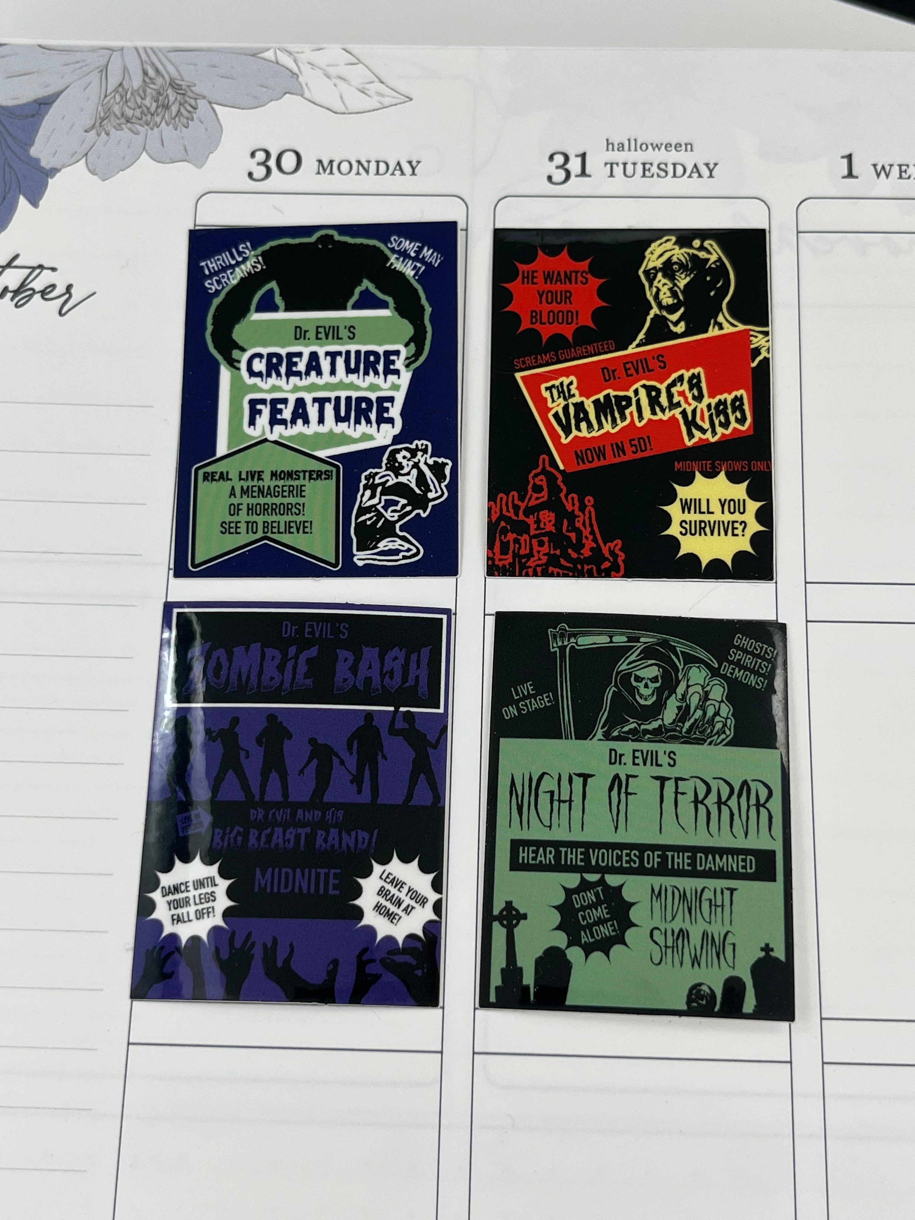 Spookshow Poster Vinyl Stickers