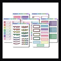 Ice Cream Dreams Kit Matching Functionals is a collection of 7 sticker sheets each featuring a collection of functional style stickers designed to coordinate with the Ice Cream Dreams weekly kits. 