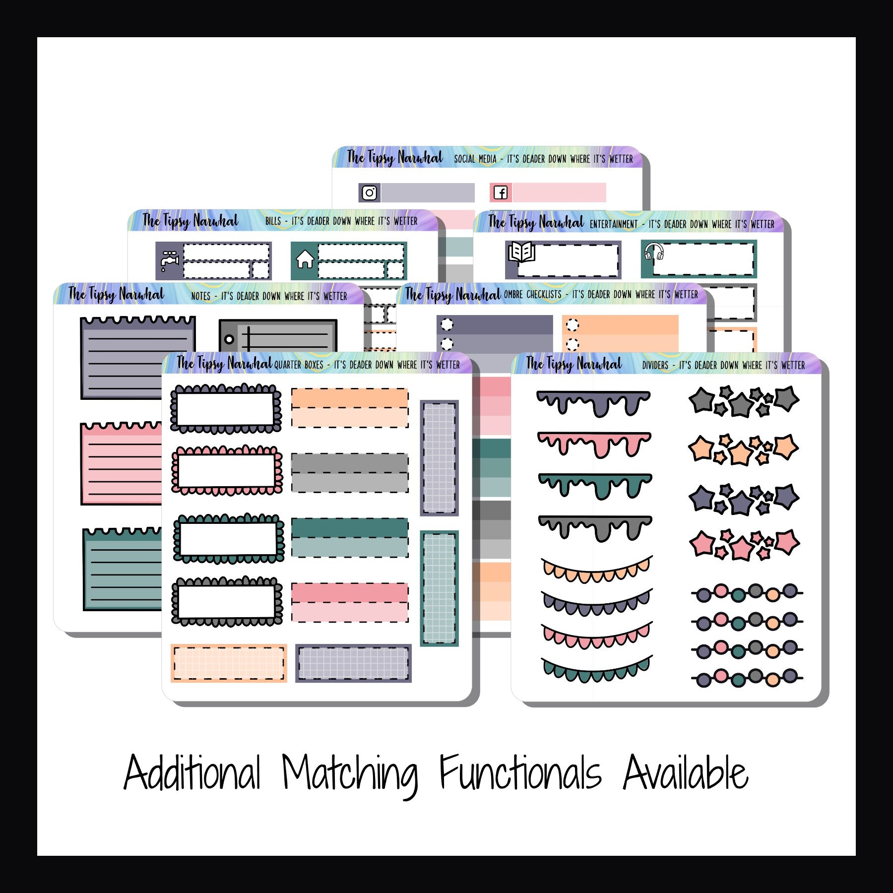 It's Deader Down Where It's Wetter Hobonichi Cousin Kit