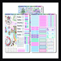 Jingle Bell Rock Hobonichi Cousin Kit is a 3 page sticker kit designed to fit in the Hobonichi Cousin style planners.  It features a bright Christmas theme focusing on holiday music. 