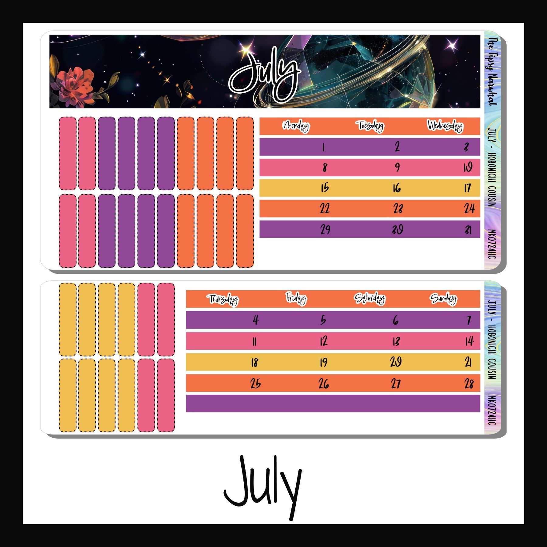 2024 Monthly Kits for Hobonichi Cousin