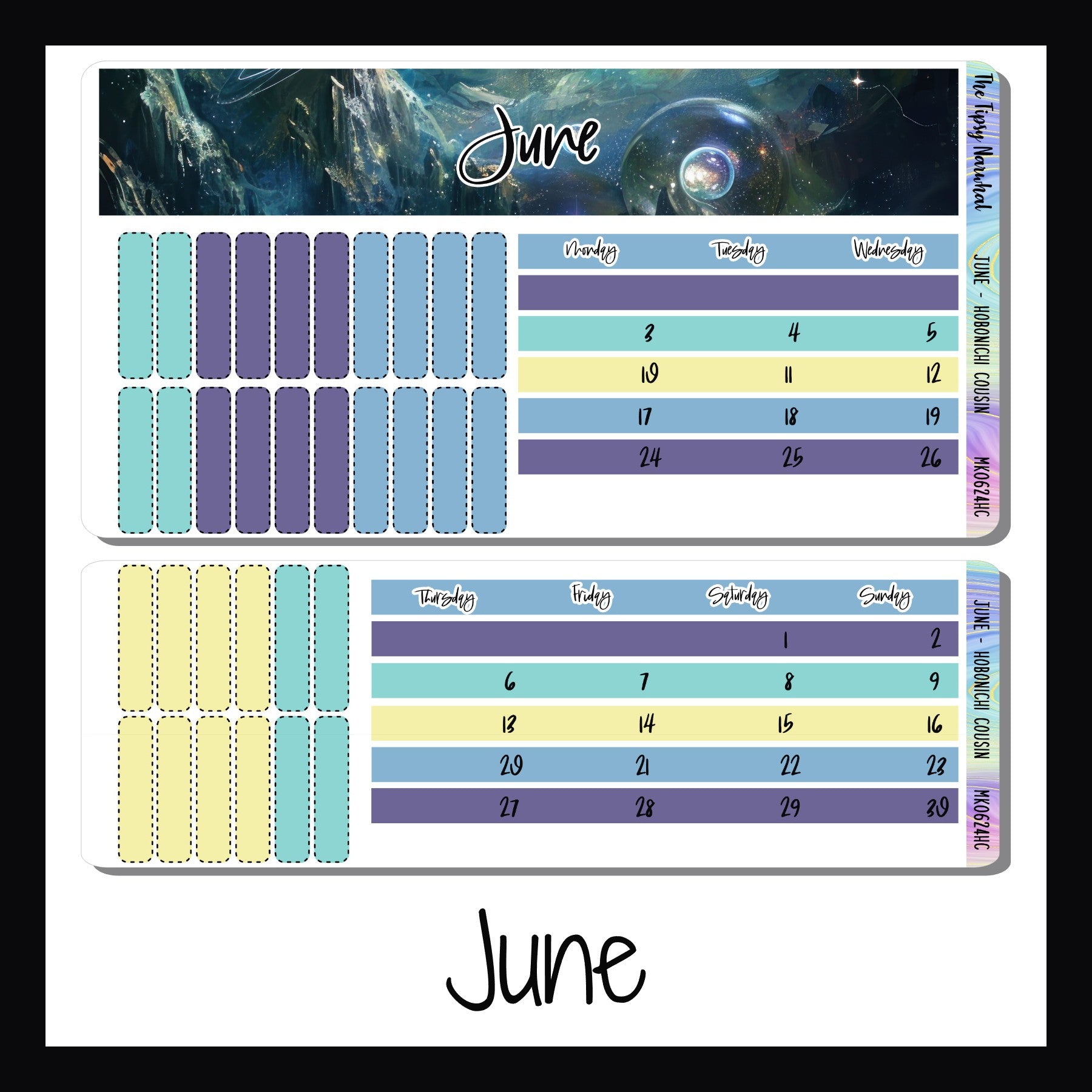 2024 Monthly Kits for Hobonichi Cousin