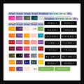 Days of the Week Embossed Label - Script Stickers