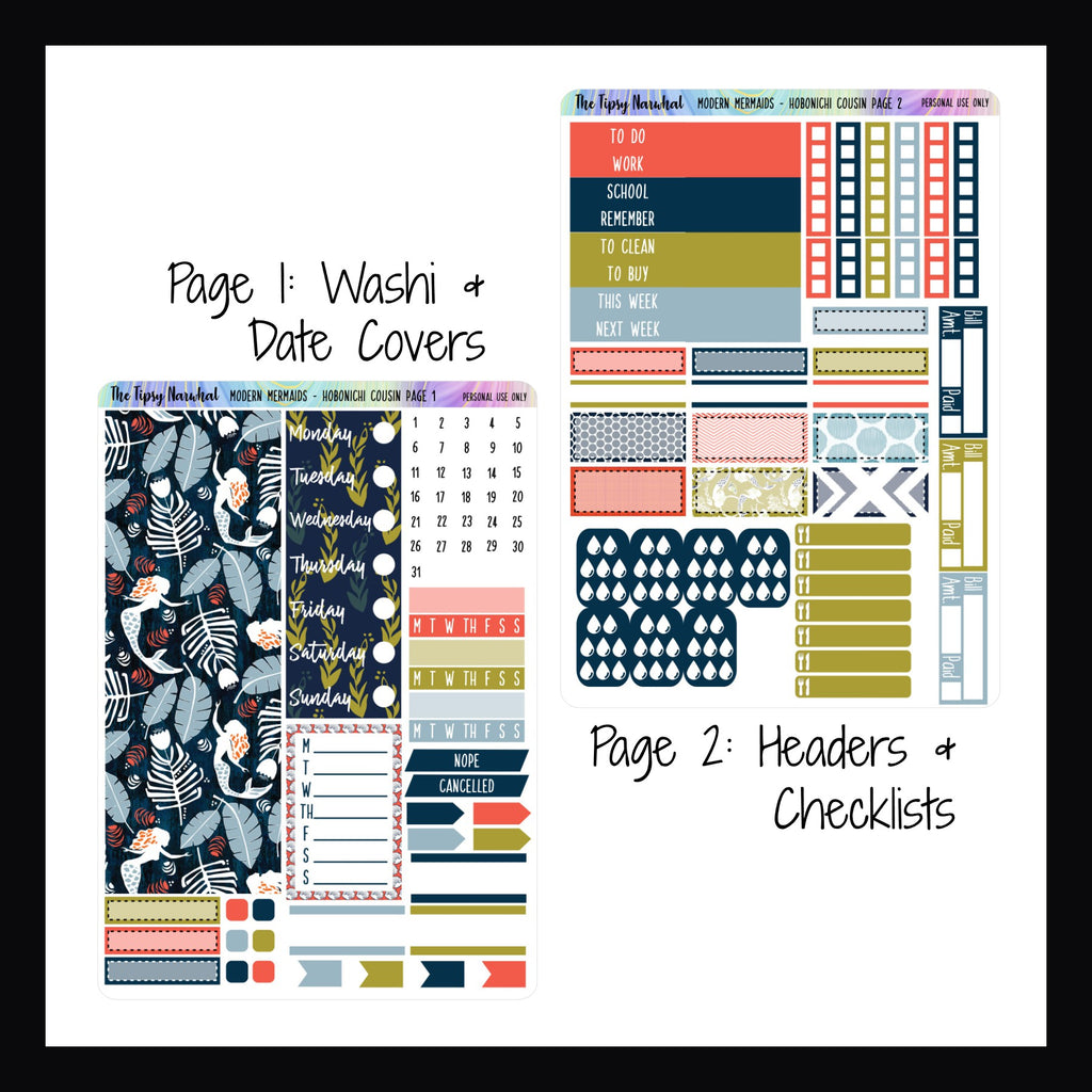 Modern Mermaids Hobonichi Cousin Kit