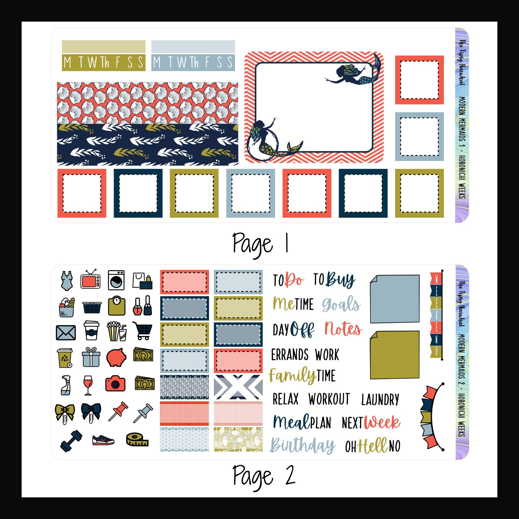 Modern Mermaids Hobonichi Weeks Kit