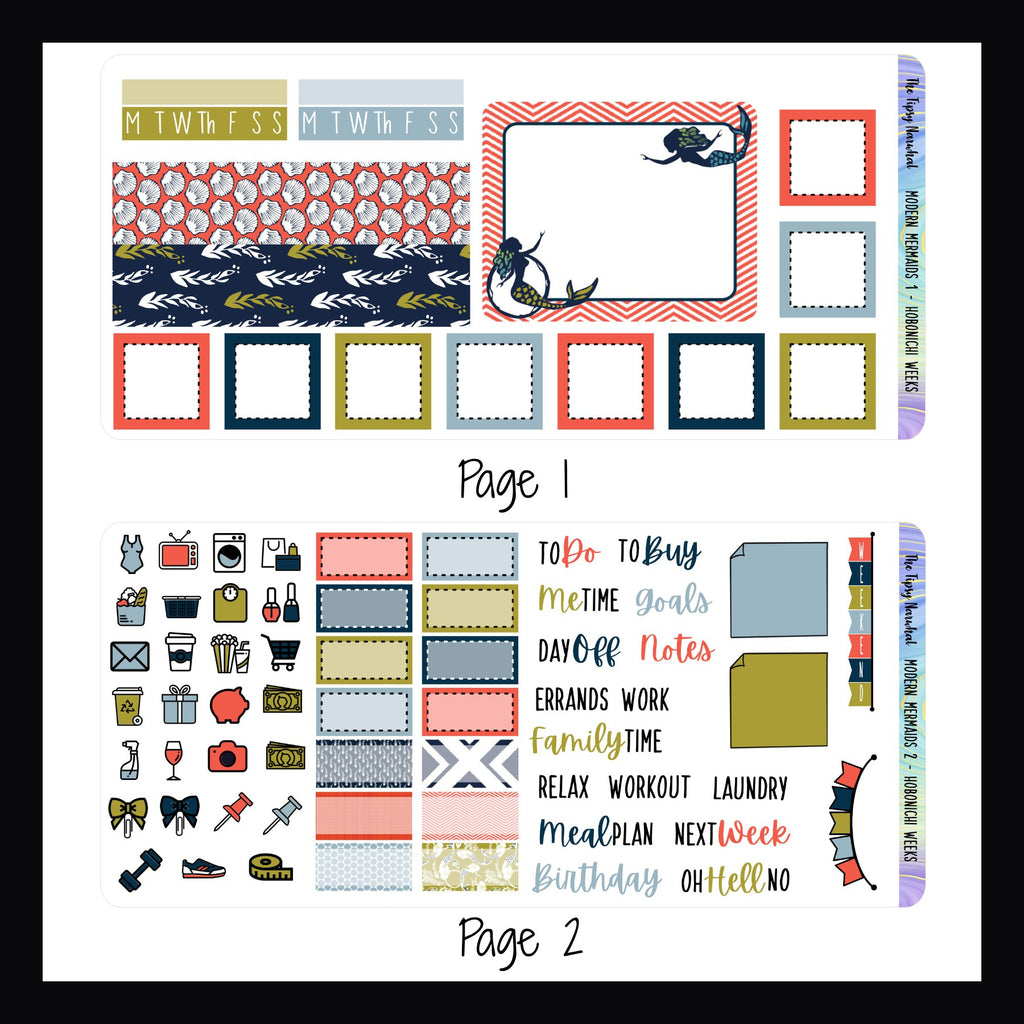 Modern Mermaids Hobonichi Weeks Kit