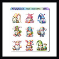 Easter Gnomes Decor Sheet features 9 adorable gnomes celebrating the Easter holiday