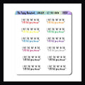 The Let You Know Sticker Sheet features the perfect tongue in cheek way to say no.  Sheet contains 12 stickers.