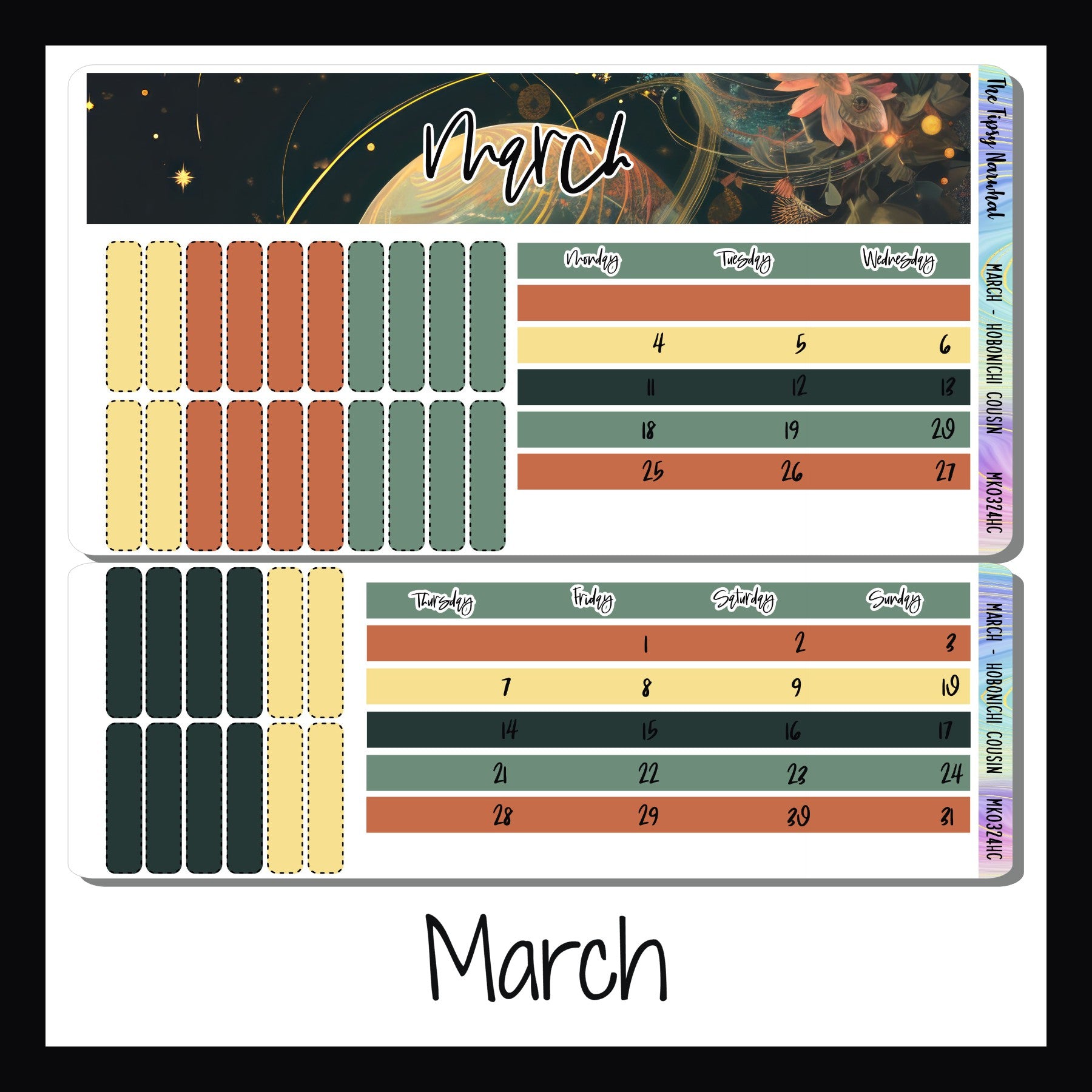 2024 Monthly Kits for Hobonichi Cousin