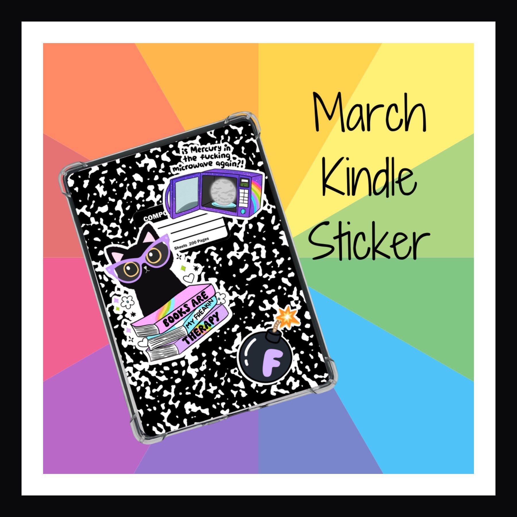 March Kindle Sticker