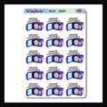 Mercury Sarcasm & Quote Sheet is a collection of 15 colorful stickers featuring the quote "is Mercury in the fucking microwave again?"