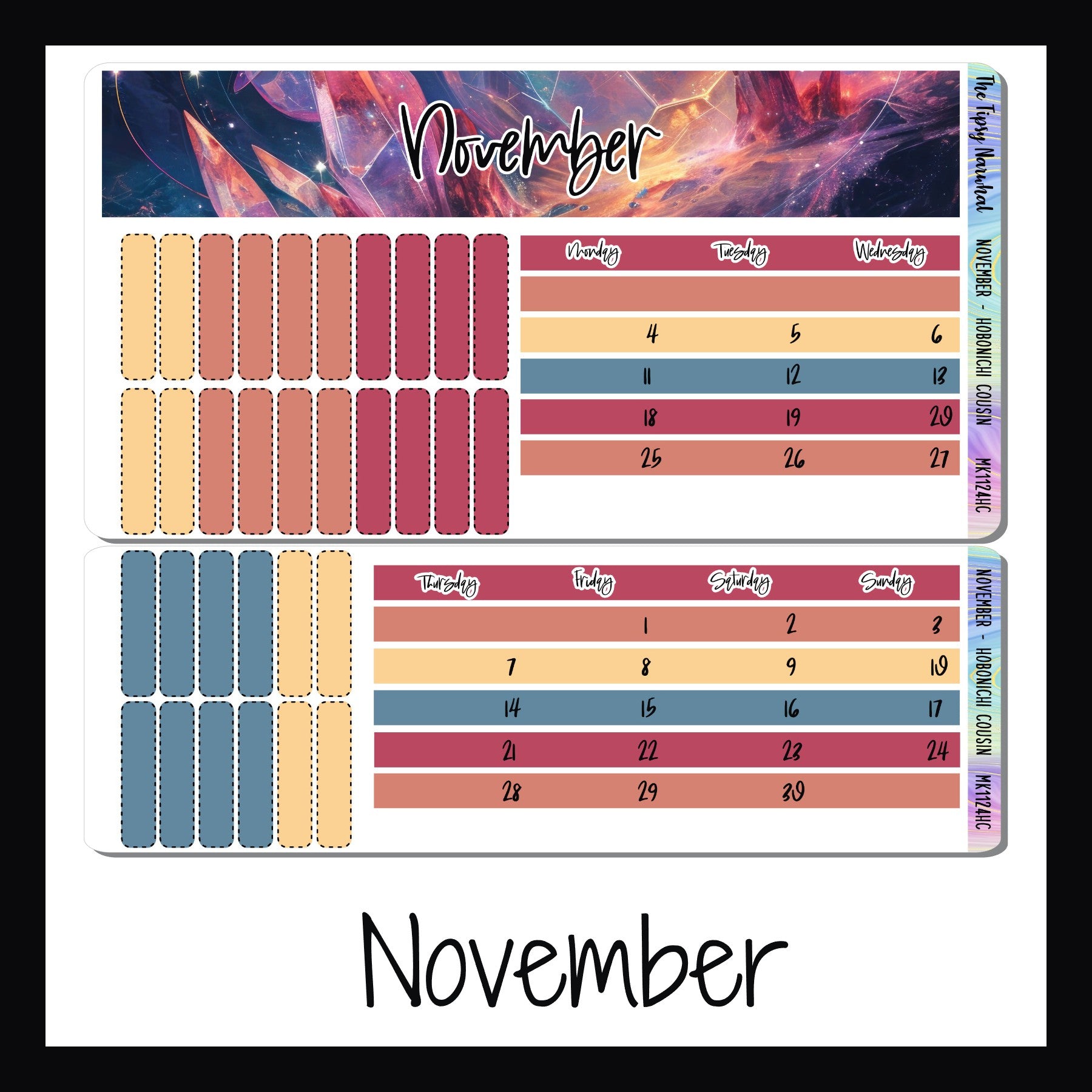 2024 Monthly Kits for Hobonichi Cousin